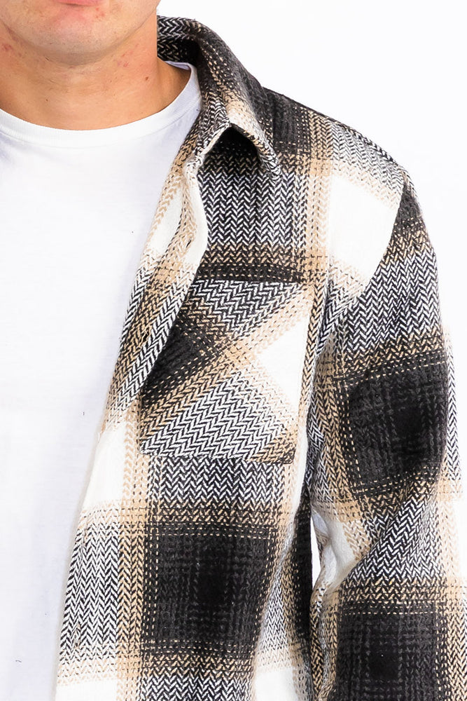 
                  
                    Load image into Gallery viewer, Wool Blend Flannel Shacket
                  
                